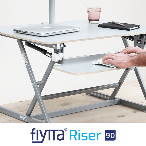 FLYTTA RISER 90 Dual Monitor Standing Desk Converter