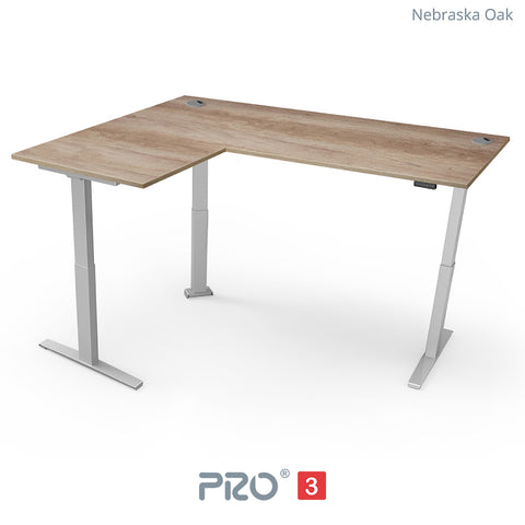 Yo-Yo DESK PRO 3 Triple Motor L-Shape Height Adjustable Standing Desk