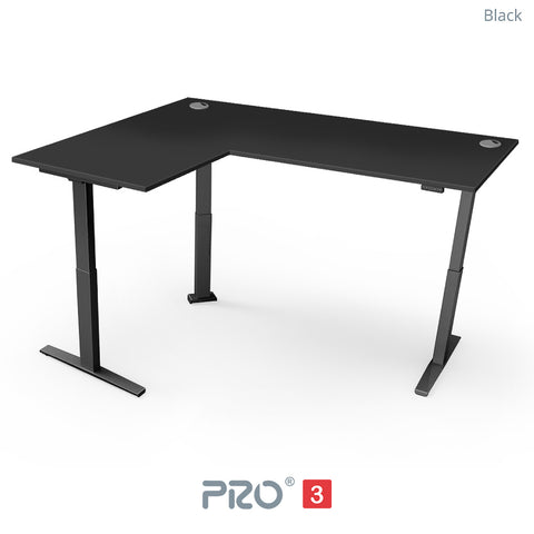 Yo-Yo DESK PRO 3 Triple Motor L-Shape Height Adjustable Standing Desk