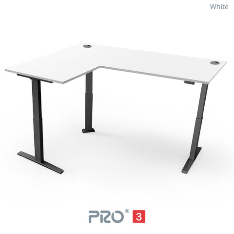 Yo-Yo DESK PRO 3 Triple Motor L-Shape Height Adjustable Standing Desk