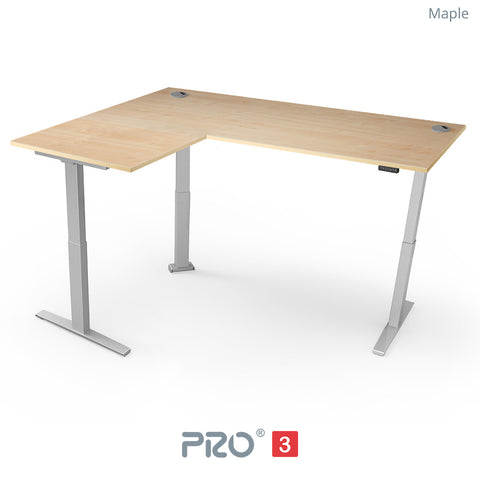 Yo-Yo DESK PRO 3 Triple Motor L-Shape Height Adjustable Standing Desk