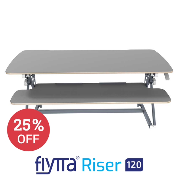 FLYTTA RISER 120 Dual Monitor Standing Desk Converter