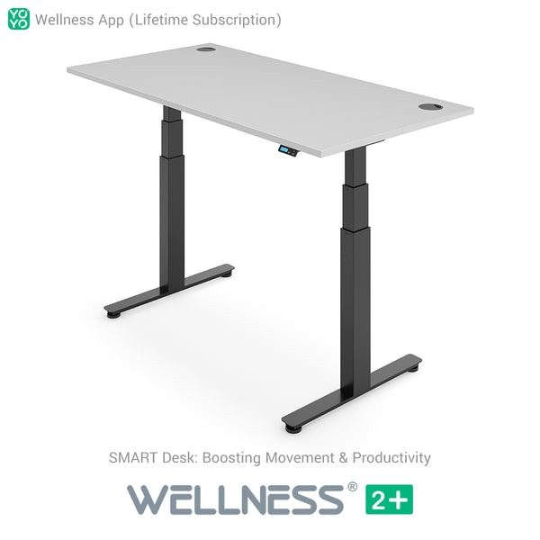 Yo-Yo DESK WELLNESS 2+ Extra Height Standing Desk with Wellness APP