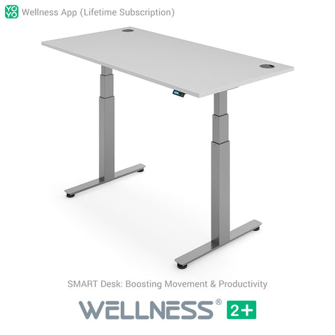 Yo-Yo DESK WELLNESS 2+ Extra Height Standing Desk with Wellness APP