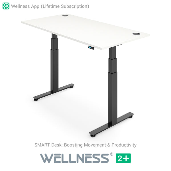 Yo-Yo DESK WELLNESS 2+ Extra Height Standing Desk with Wellness APP