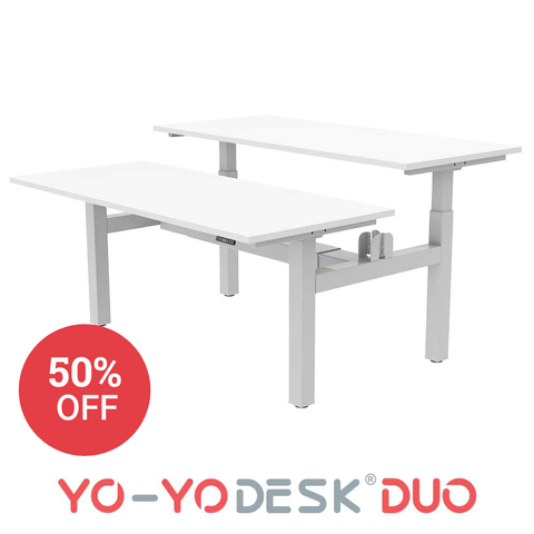 Yo-Yo DESK DUO Back-2-Back Height Adjustable Standing Desk